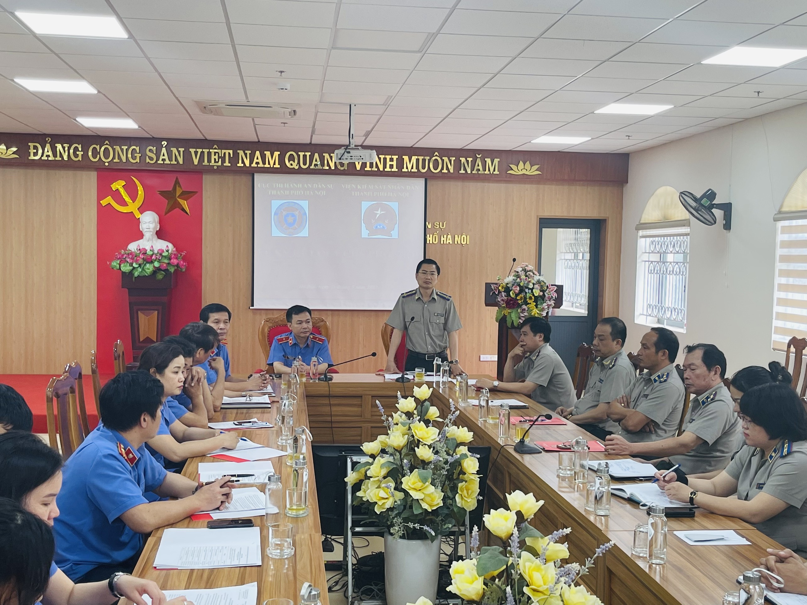 Lễ ký kết Quy chế phối hợp công tác thi hành án dân sự giữa Cục Thi hành án dân sự thành phố Hà Nội và Viện kiểm sát nhân dân thành phố Hà Nội