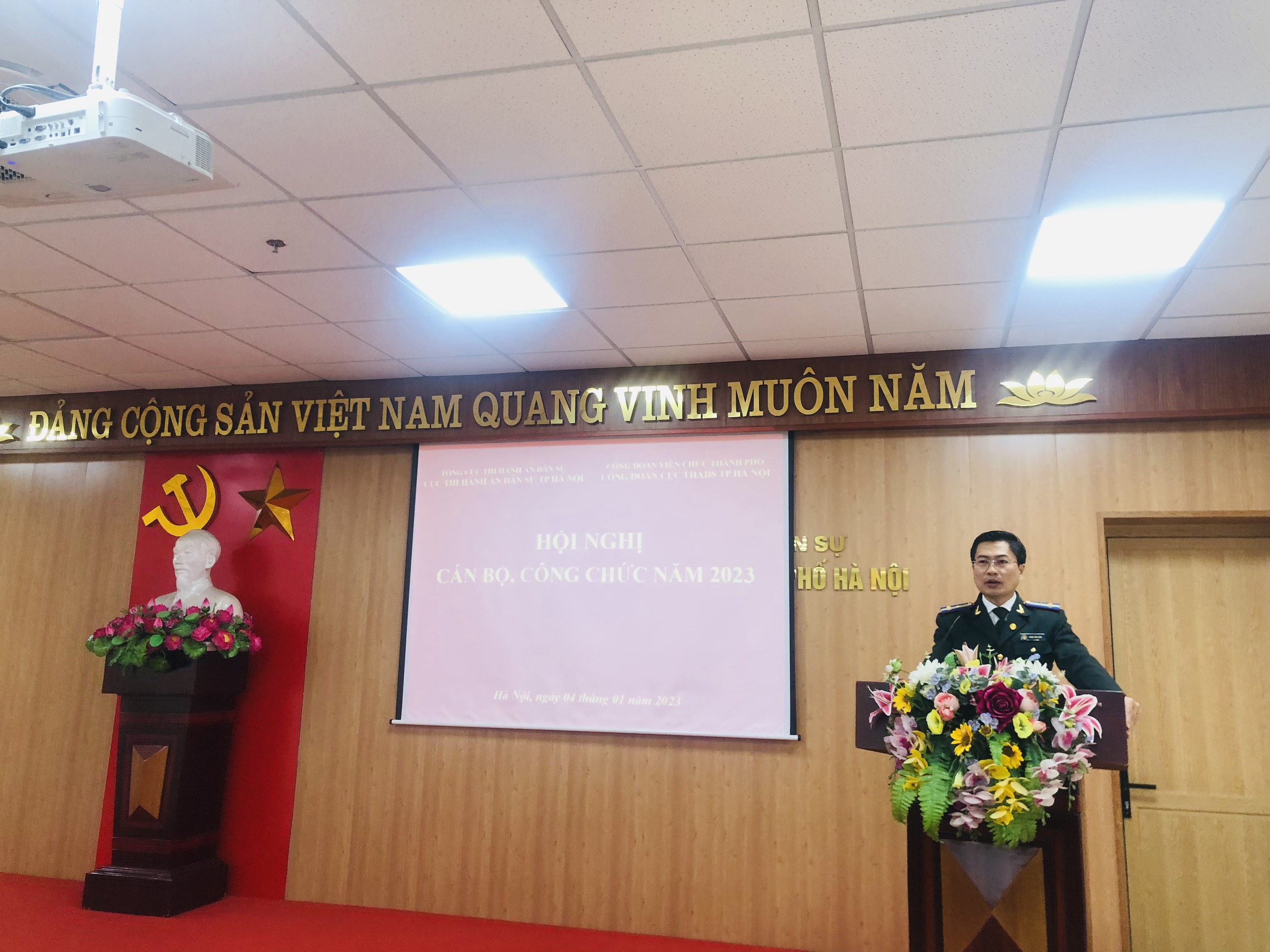 Hội nghị cán bộ, công chức năm 2023 của Cục Thi hành án dân sự thành phố Hà Nội