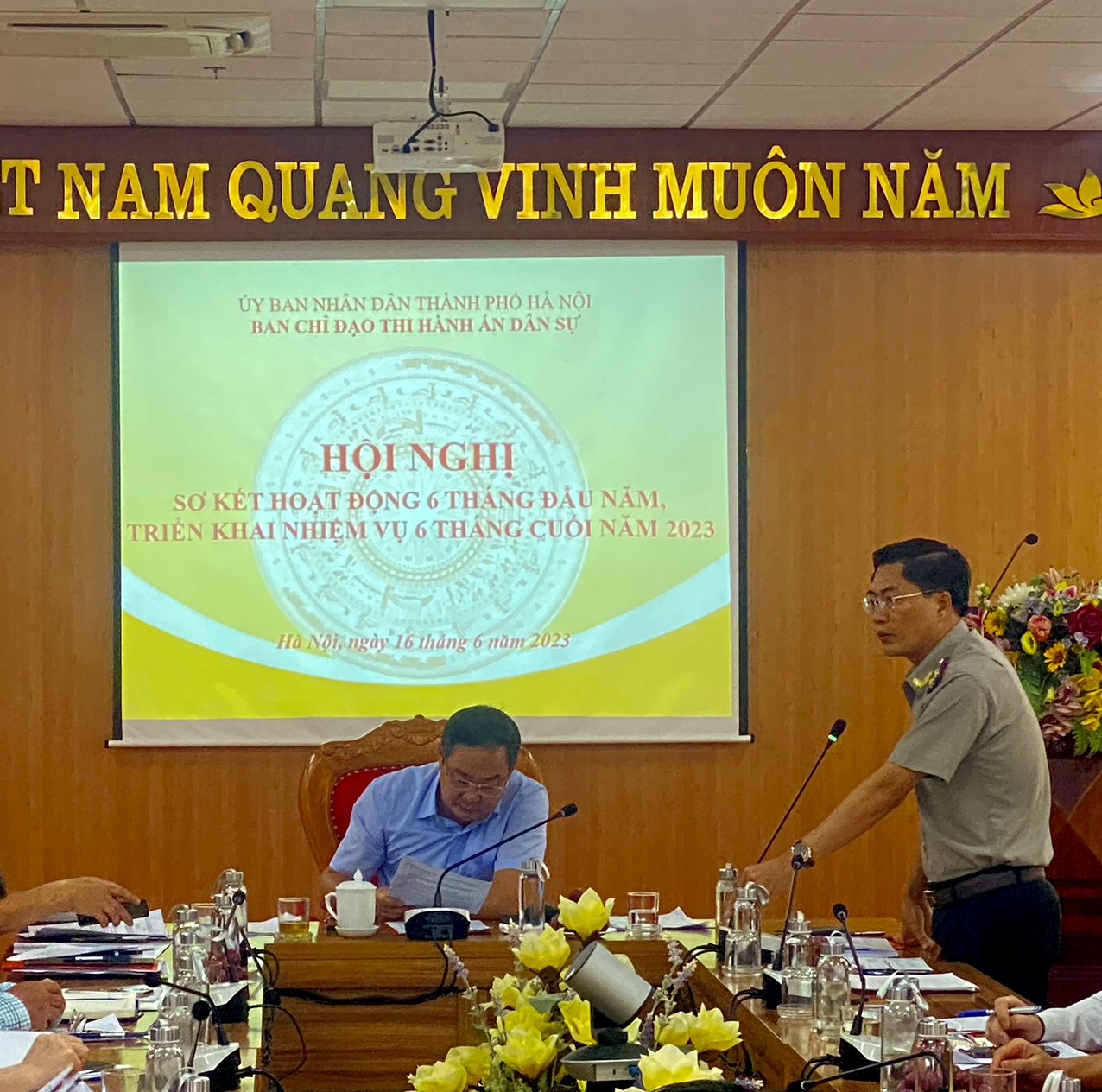Ban Chỉ đạo Thi hành án dân sự (THADS) thành phố Hà Nội  sơ kết hoạt động 6 tháng đầu năm, triển khai nhiệm vụ 6 tháng cuối năm 2023