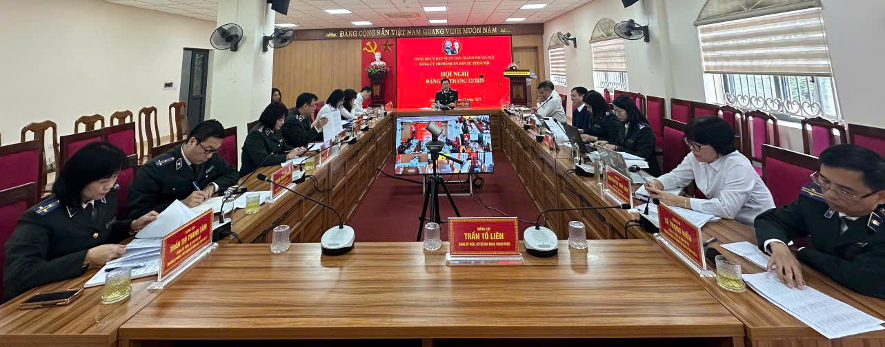 Hội nghị Đảng ủy Thi hành án dân sự mở rộng tháng 12 năm 2025