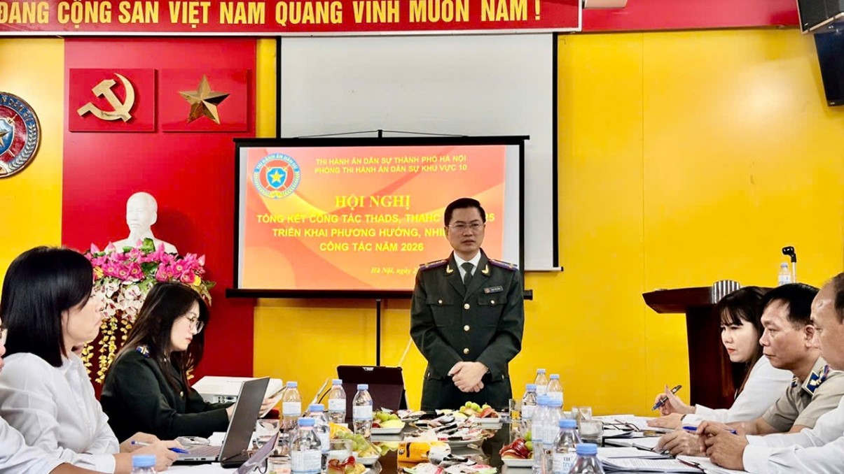 HỘI NGHỊ TRIỂN KHAI CÔNG TÁC THADS, THAHC NĂM 2026 CỦA PHÒNG THADS KHU VỰC 10 – HÀ NỘI