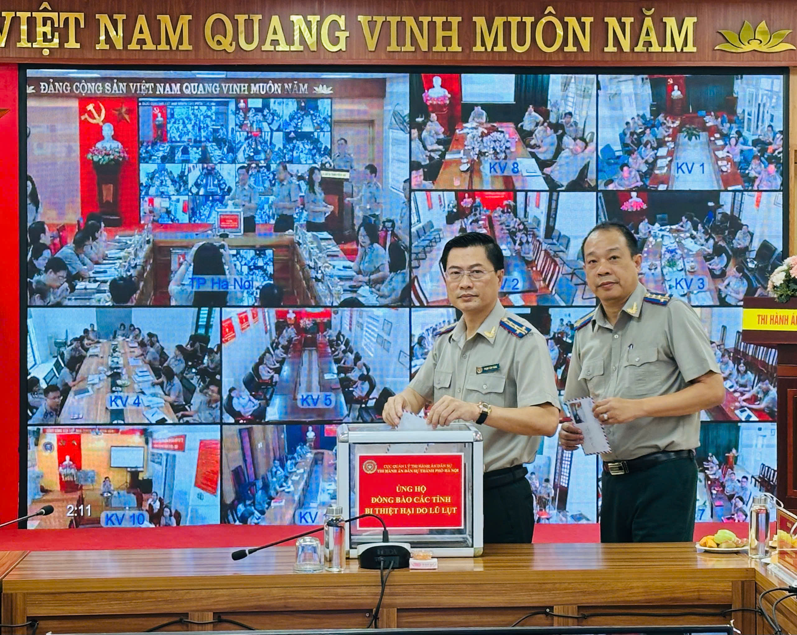 THI HÀNH ÁN DÂN SỰ THÀNH PHỐ HÀ NỘI PHÁT ĐỘNG ỦNG HỘ ĐỒNG BÀO CÁC TỈNH BỊ THIỆT HẠI DO BÃO, LŨ LỤT