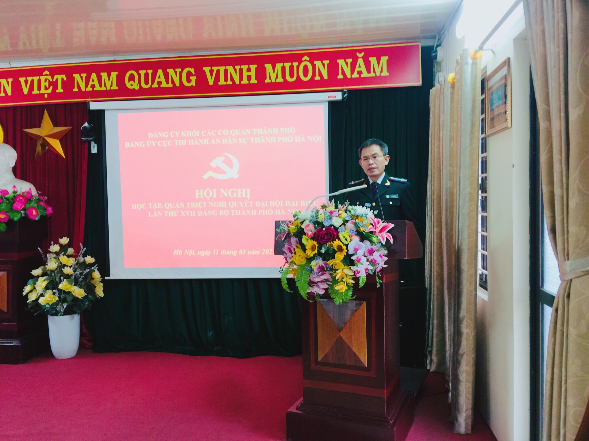 Đảng ủy Cục Thi hành án dân sự thành phố Hà Nội tổ chức Hội nghị học tập, quán triệt Nghị quyết Đại hội Đại biểu lần thứ XVII Đảng bộ Thành phố Hà Nội