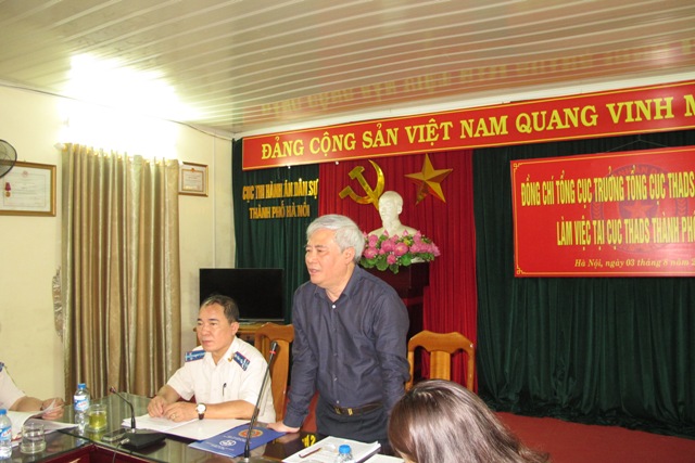Đoàn công tác của Tổng cục Thi hành án dân sự làm việc với Cục Thi hành án dân sự Thành phố Hà Nội về kiểm tra, chỉ đạo công tác thi hành án dân sự 2 tháng cuối năm 2016