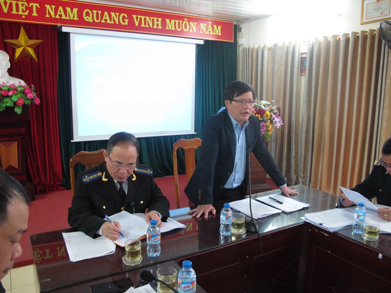 Tổng cục Thi hành án dân sự làm việc với Cục Thi hành án dân sự thành phố Hà Nội về đôn đôc thực hiện chỉ tiêu, nhiệm vụ 6 tháng đầu năm 2018