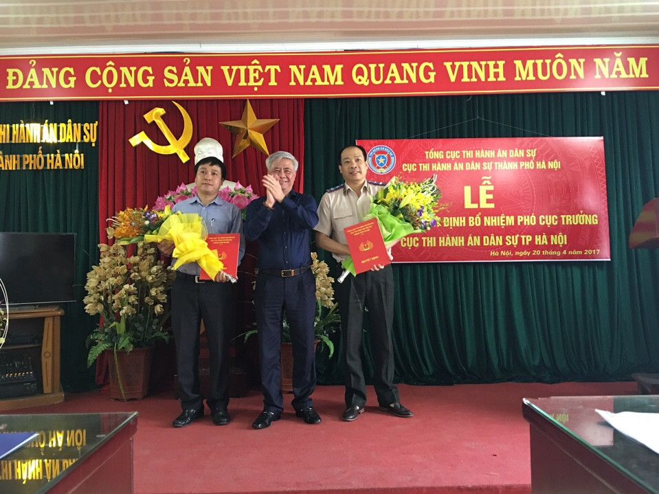 Lễ công bố quyết định bổ nhiệm Phó Cục trưởng Cục Thi hành án dân sự thành phố Hà Nội
