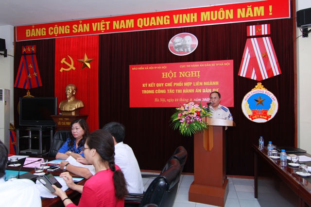 Cục Thi hành án dân sự thành phố Hà Nội và Bảo hiểm xã hội thành phố Hà Nội ký kết Quy chế phối hợp trong thi hành án dân sự