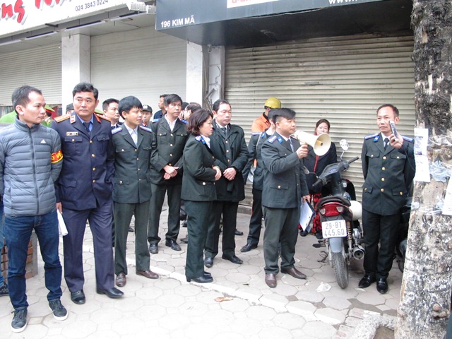 Cưỡng chế thi hành án tại 194 Kim Mã, phường Kim Mã, quận Ba Đình, thành phố Hà Nội