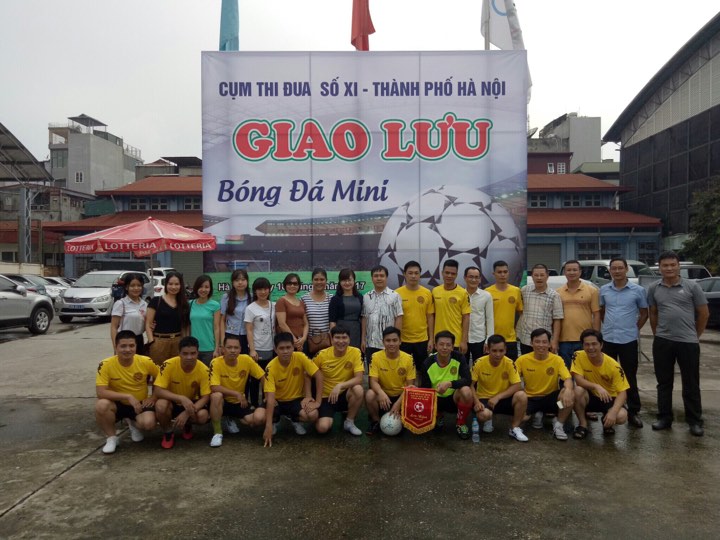 Cục Thi hành án dân sự thành phố Hà Nội tham gia giao lưu bóng đá Cụm thi đua số 11 TP Hà Nội