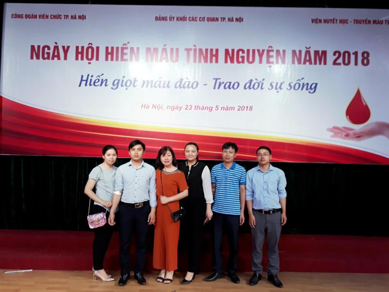 Công đoàn Cục Thi hành án dân sự thành phố Hà Nội hưởng ứng “Ngày hội hiến máu tình nguyện” năm 2018
