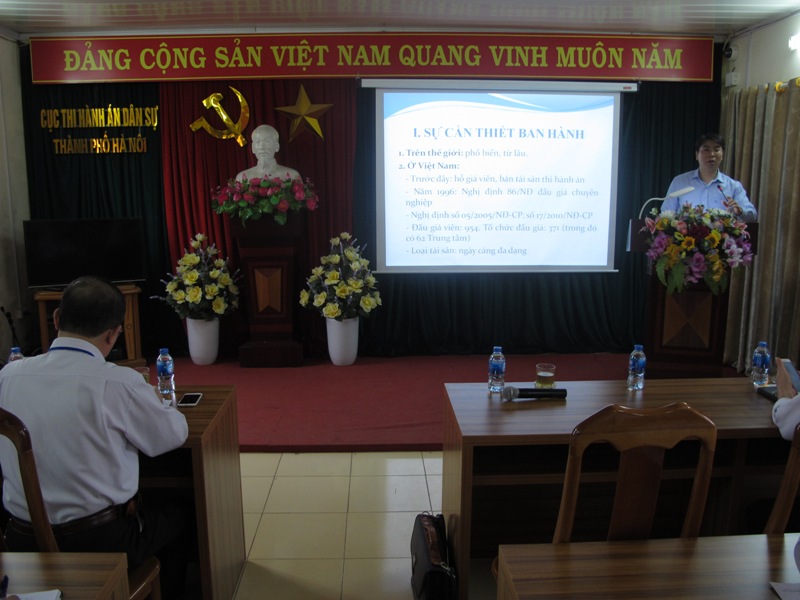 Chi Hội luật gia Cục Thi hành án dân sự thành phố Hà Nội tổ chức Hội nghị tuyên truyền, phổ biến giáo dục pháp luật năm 2018