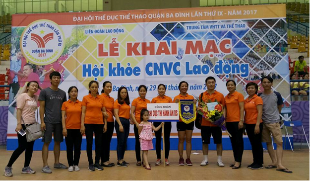Công đoàn Chi cục Thi hành án dân sự quận Ba Đình tham dự Đại hội thể thao chào mừng 88 năm ngày thành lập Công đoàn Việt Nam (28/7/1929 – 28/7/2017)