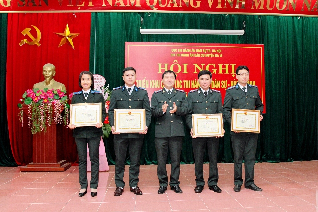 Chi cục Thi hành án dân sự huyện Ba Vì, thành phố Hà Nội tổ chức Hội nghị triển khai công tác thi hành án dân sự - hành chính năm 2019