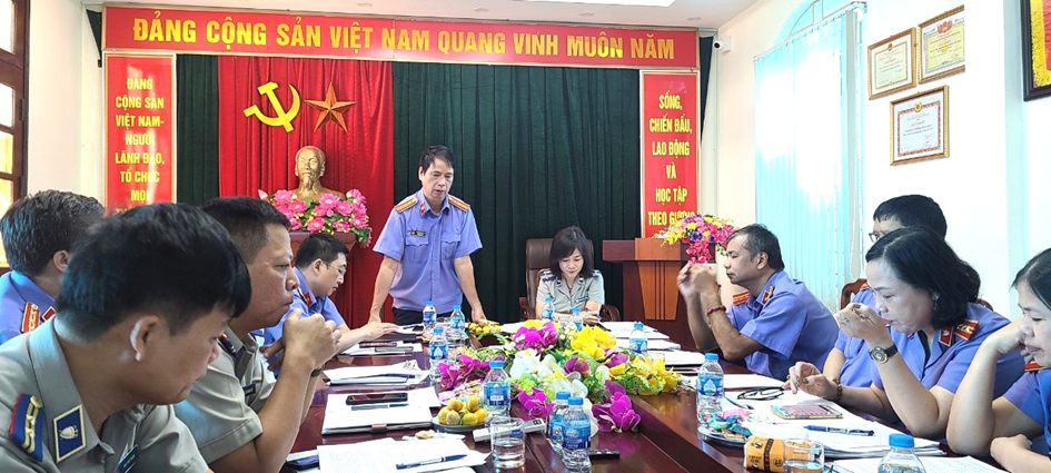 Viện kiểm sát nhân dân thành phố Hà Nội kiểm sát trực tiếp công tác THADS tại Chi cục Thi hành án dân sự huyện Mê Linh