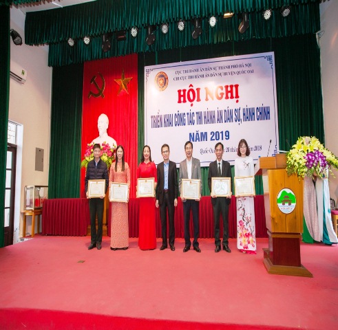 Chi Cục Thi hành án dân sự Huyện Quốc Oai,  thành phố Hà Nội tổ chức Hội nghị triển khai công tác thi hành án dân sự, hành chính năm 2019