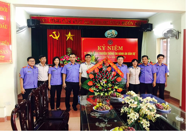 Chi cục Thi hành án dân sự huyện Sóc Sơn tổ chức Lễ kỷ niệm 71 năm Ngày truyền thống ngành Thi hành án dân sự (19/7/1946 - 19/7/2017)
