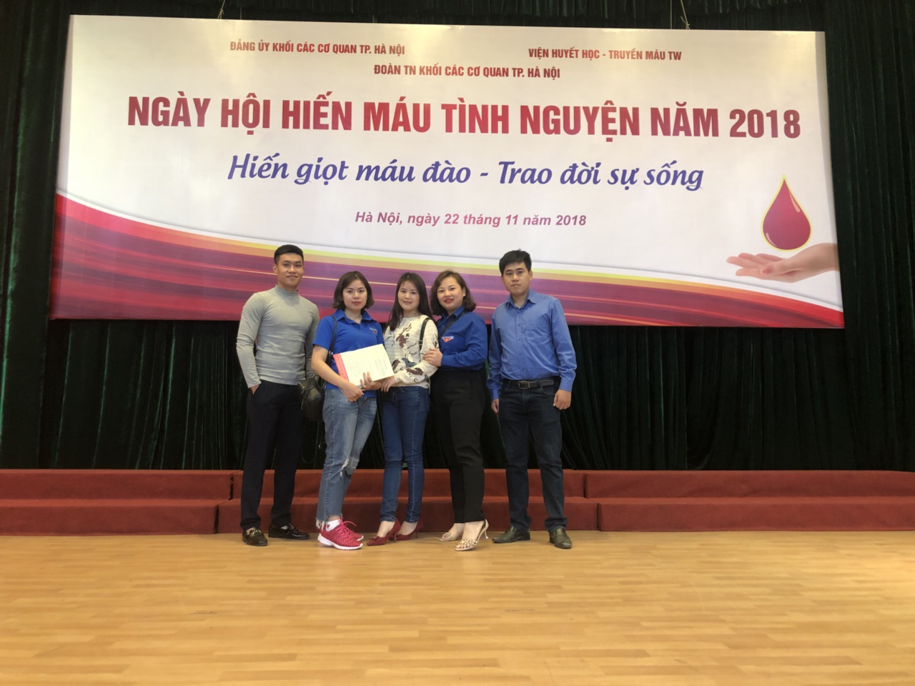 Chi đoàn thanh niên Cục Thi hành án dân sự thành phố Hà Nội tham gia  “Ngày hội hiến máu tình nguyện 2018”
