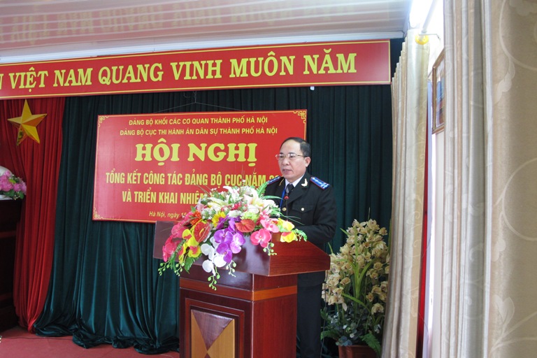 Đảng bộ Cục thi hành án dân sự thành phố Hà Nội tổ chức Hội nghị tổng kết công tác năm 2015 và triển khai công tác năm 2016
