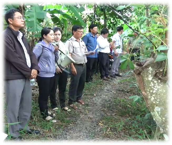 Chi cục THADS huyện Châu Thành tổ chức thành công việc chuyển giao quyền sử dụng đất