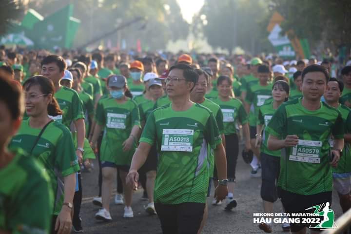 Hưởng ứng “giải Marathon quốc tế Vietcombank Mekong Delta tỉnh Hậu Giang năm 2022”