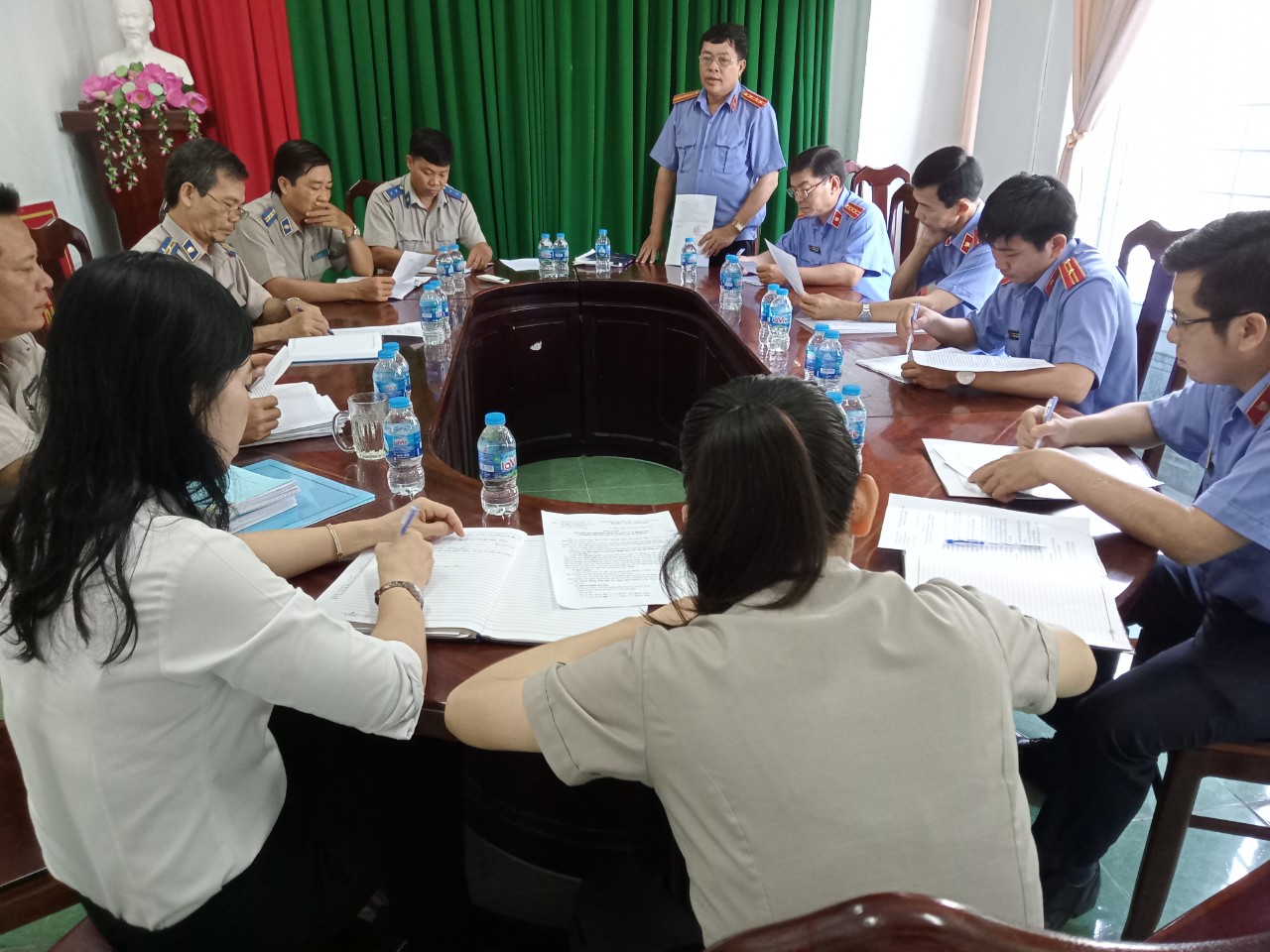 Vị Thủy: Tiếp đoàn trực tiếp kiểm sát hoạt động thi hành án dân sự của Viện kiểm sát nhân dân tỉnh Hậu Giang