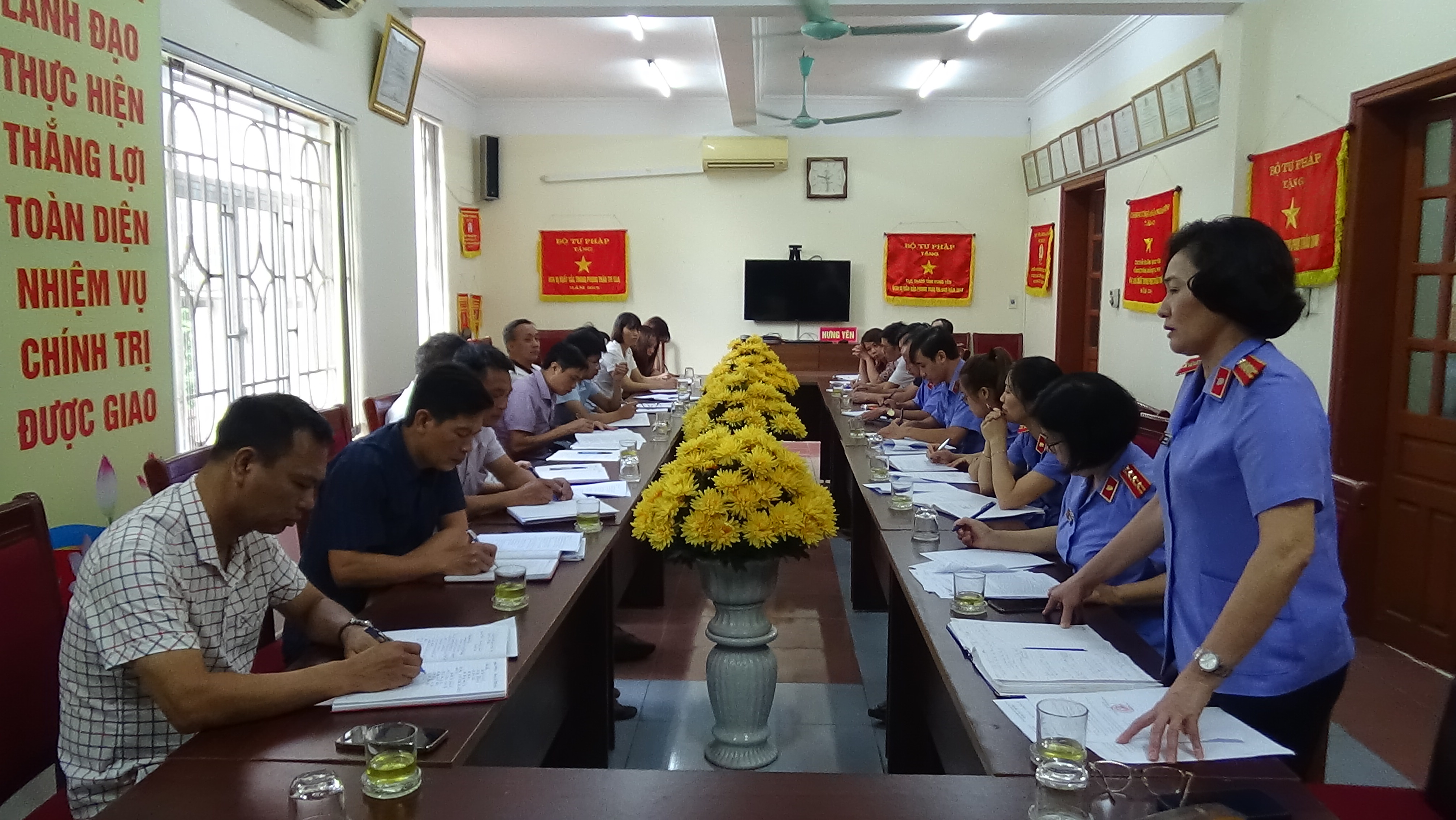 Viện kiểm sát nhân dân tỉnh Hưng Yên công bố Quyết định trực tiếp kiểm sát công tác thi hành án dân sự tại Cục Thi hành án dân sự tỉnh Hưng Yên