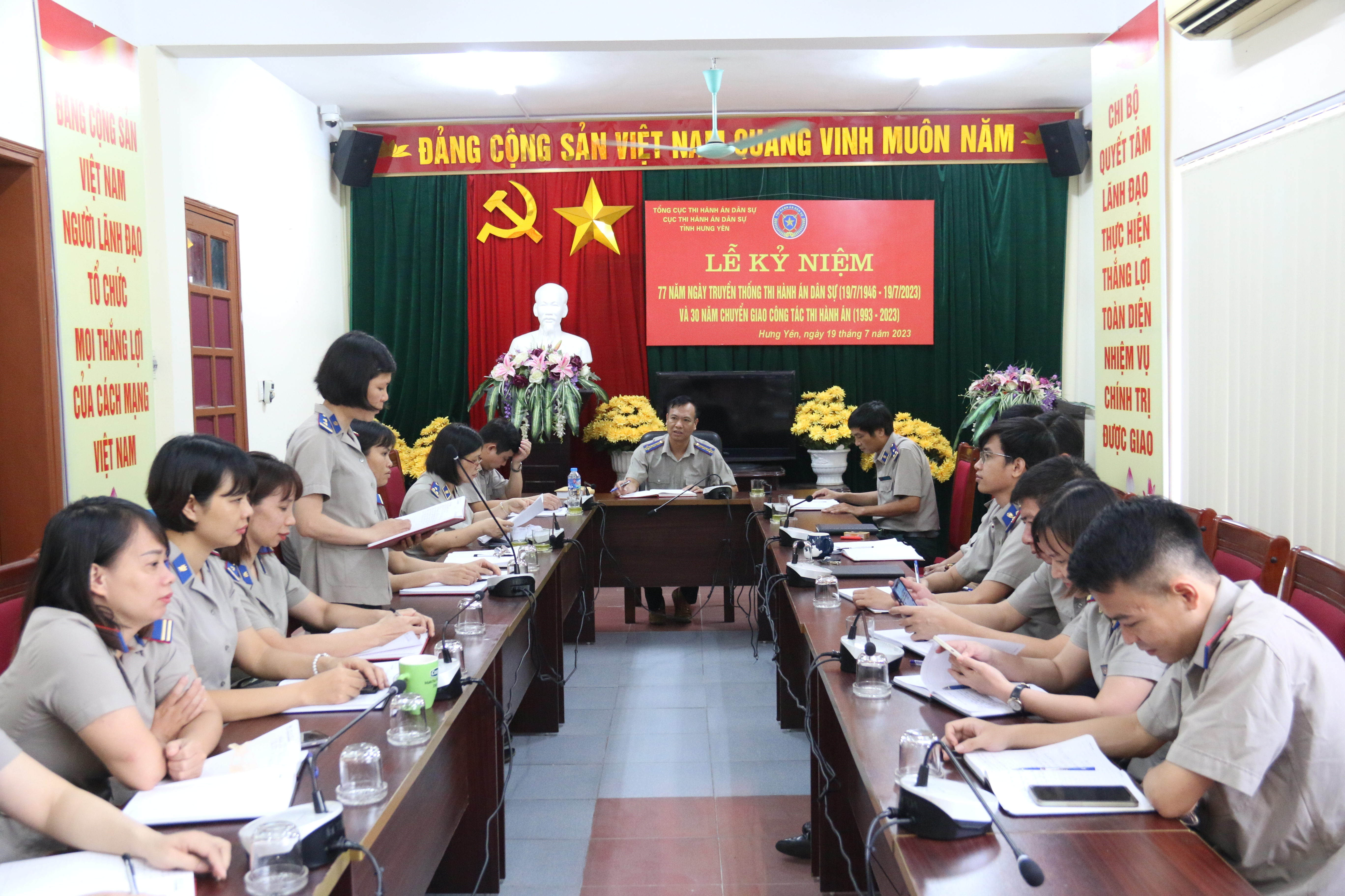 Cục Thi hành án dân sự tỉnh Hưng Yên phát huy vai trò lãnh đạo toàn diện của Chi bộ