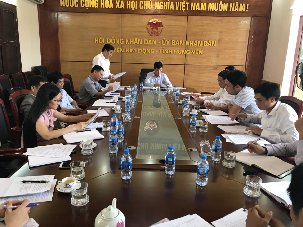 Đoàn kiểm tra số 4 kiểm tra công tác hoạt động của Ban chỉ đạo Thi hành án dân sự huyện Kim Động năm 2018.