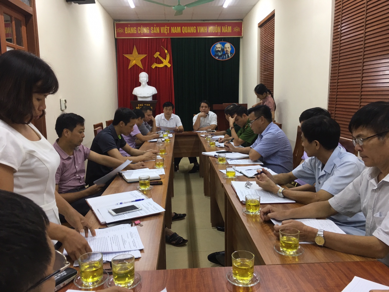 Ban Chỉ đạo Thi hành án dân sự huyện Kim Động tổ chức họp sơ kết 6 tháng đầu năm 2017