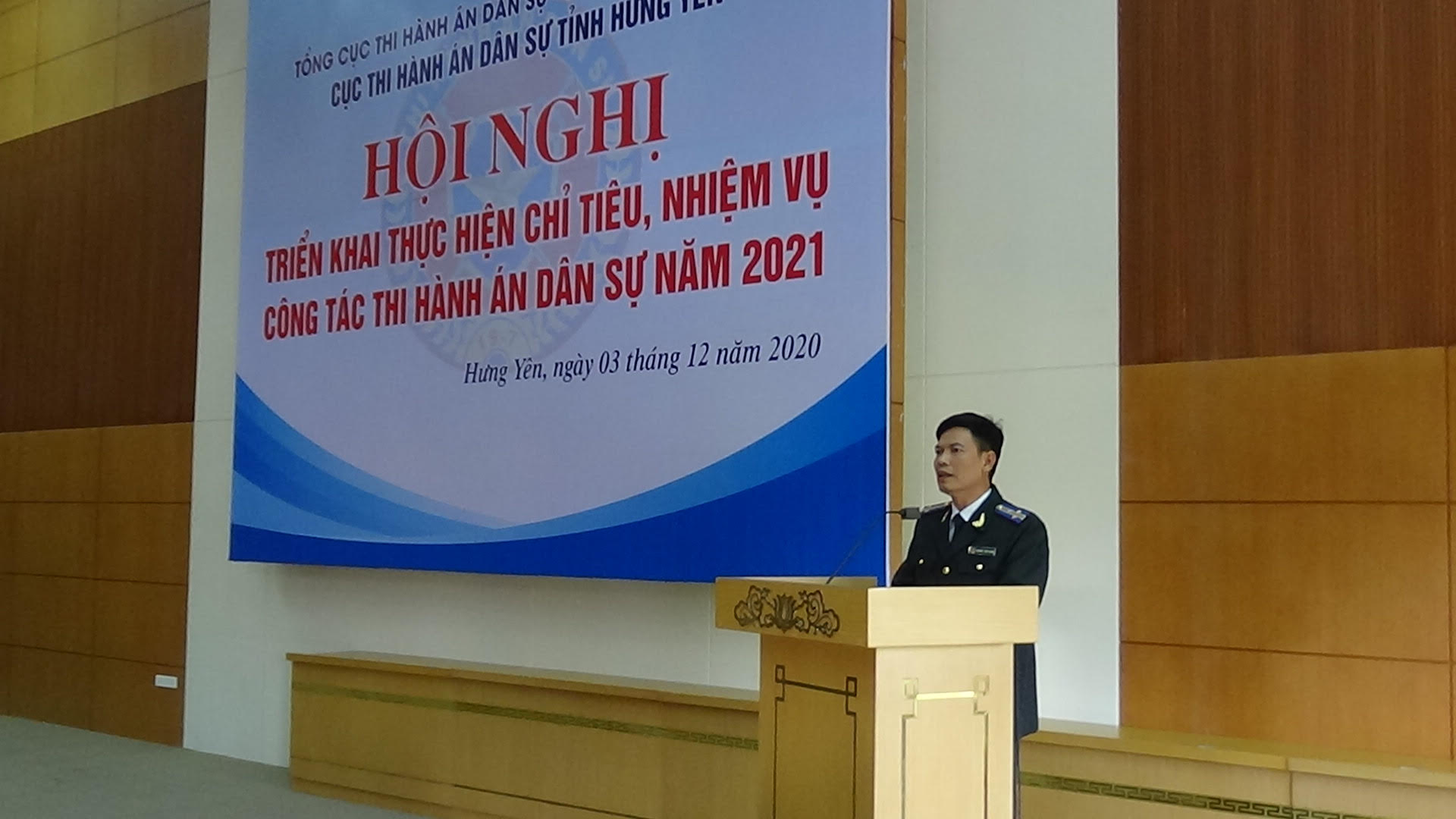 Cục Thi hành án dân sự tỉnh Hưng Yên tổ chức Hội nghị triển khai thực hiện chỉ tiêu, nhiệm vụ công tác thi hành án dân sự năm 2021