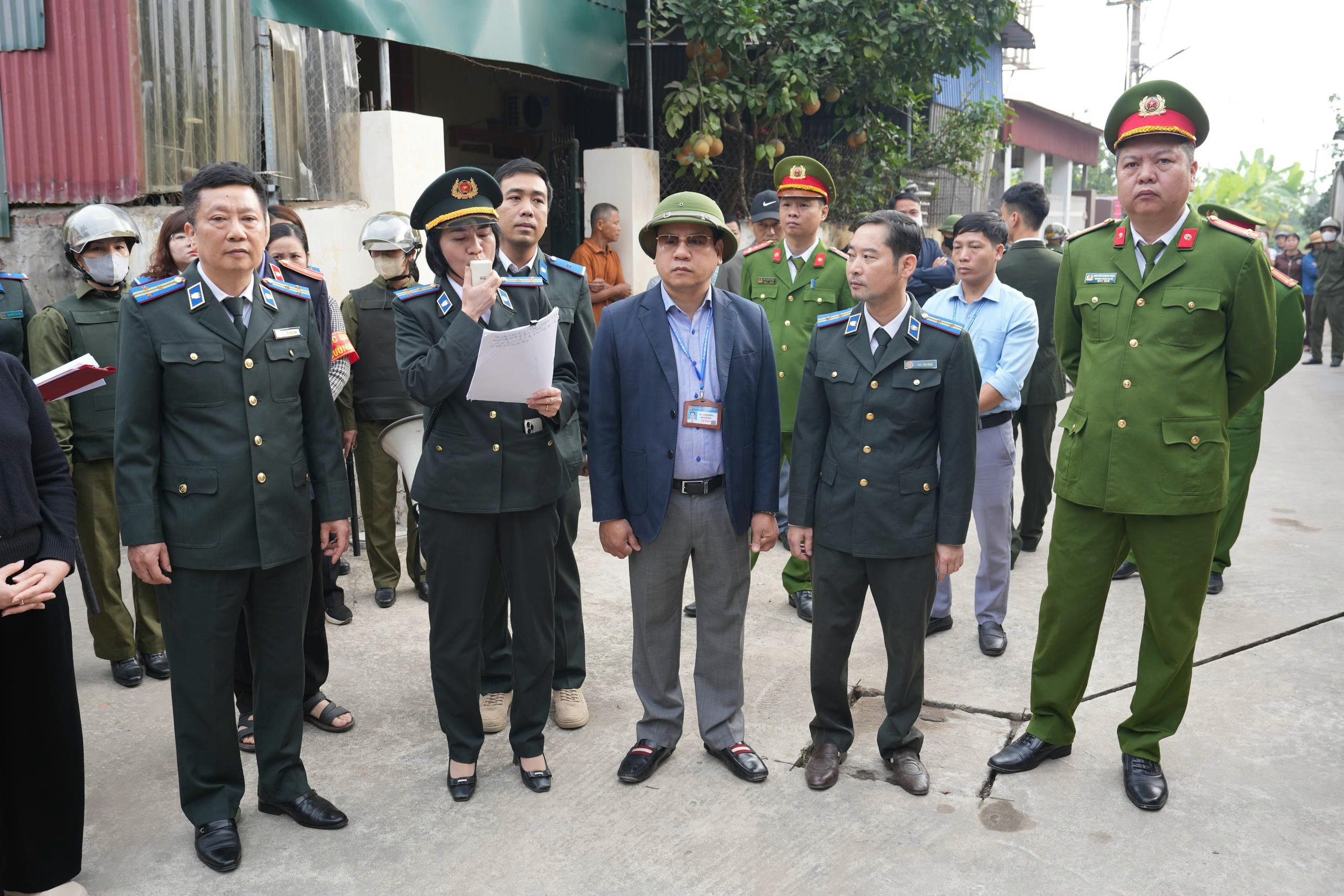 Cưỡng chế thi hành án dân sự tại xã Châu Ninh