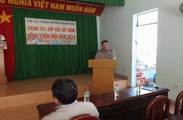 Chi cục THADS huyện Khánh Sơn tổ chức phổ biến, tuyên truyền pháp luật tại xã Thành Sơn