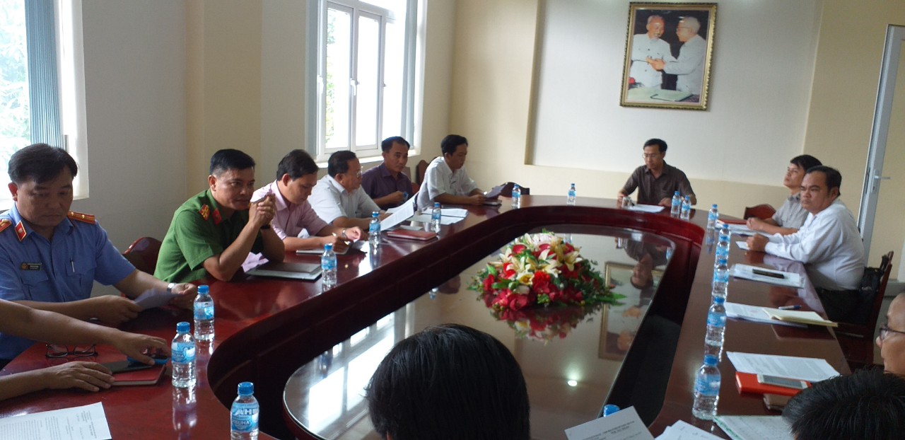 Ban chỉ đạo thi hành án dân sự thành phố Hà Tiên tổ chức họp xin ý kiến các vụ việc có vướng mắc khó thi hành