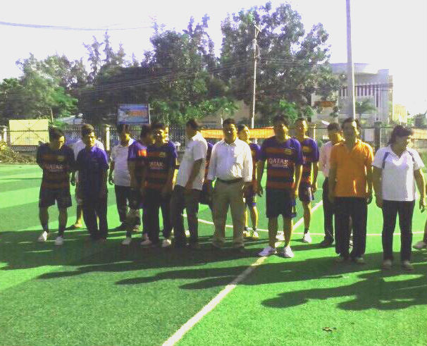 Chi đoàn Thi hành án dân sự huyện Giồng Riềng  giao lưu bóng đá với Xã đoàn kết nghĩa Vĩnh Phú