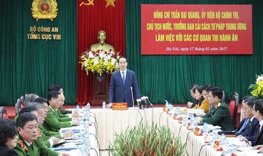 Chủ tịch nước Trần Đại Quang: Công tác thi hành án là đảm bảo “thượng tôn pháp luật”