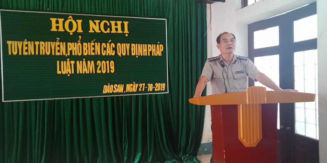 Chi cục THADS huyện Phong Thổ tuyên truyền, phổ biến, giáo duc pháp luật năm 2019