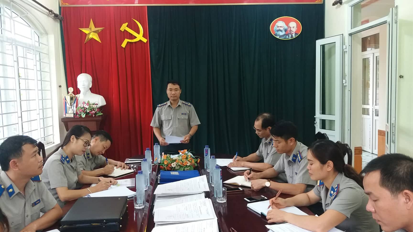 Cục Thi hành án dân sự tỉnh Lai Châu tổ chức kiểm tra công tác thi hành án dân sự, hành chính tại Chi cục THADS huyện Phong Thổ