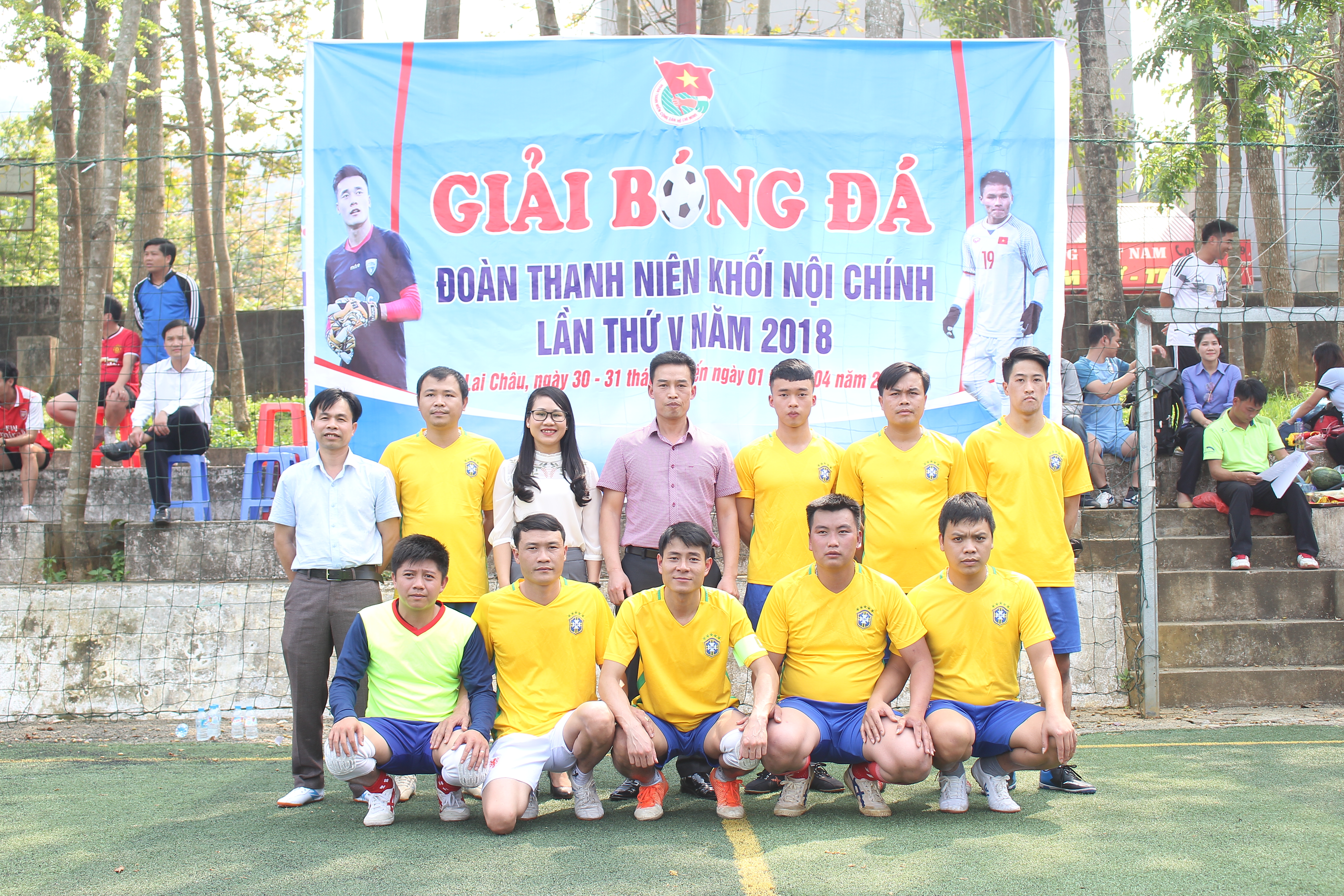 Chi Đoàn Cục Thi hành án dân sự tỉnh Lai Châu Tổ chức Giải bóng đá Đoàn Thanh niên Khối nội chính tỉnh Lai Châu lần thứ V năm 2018