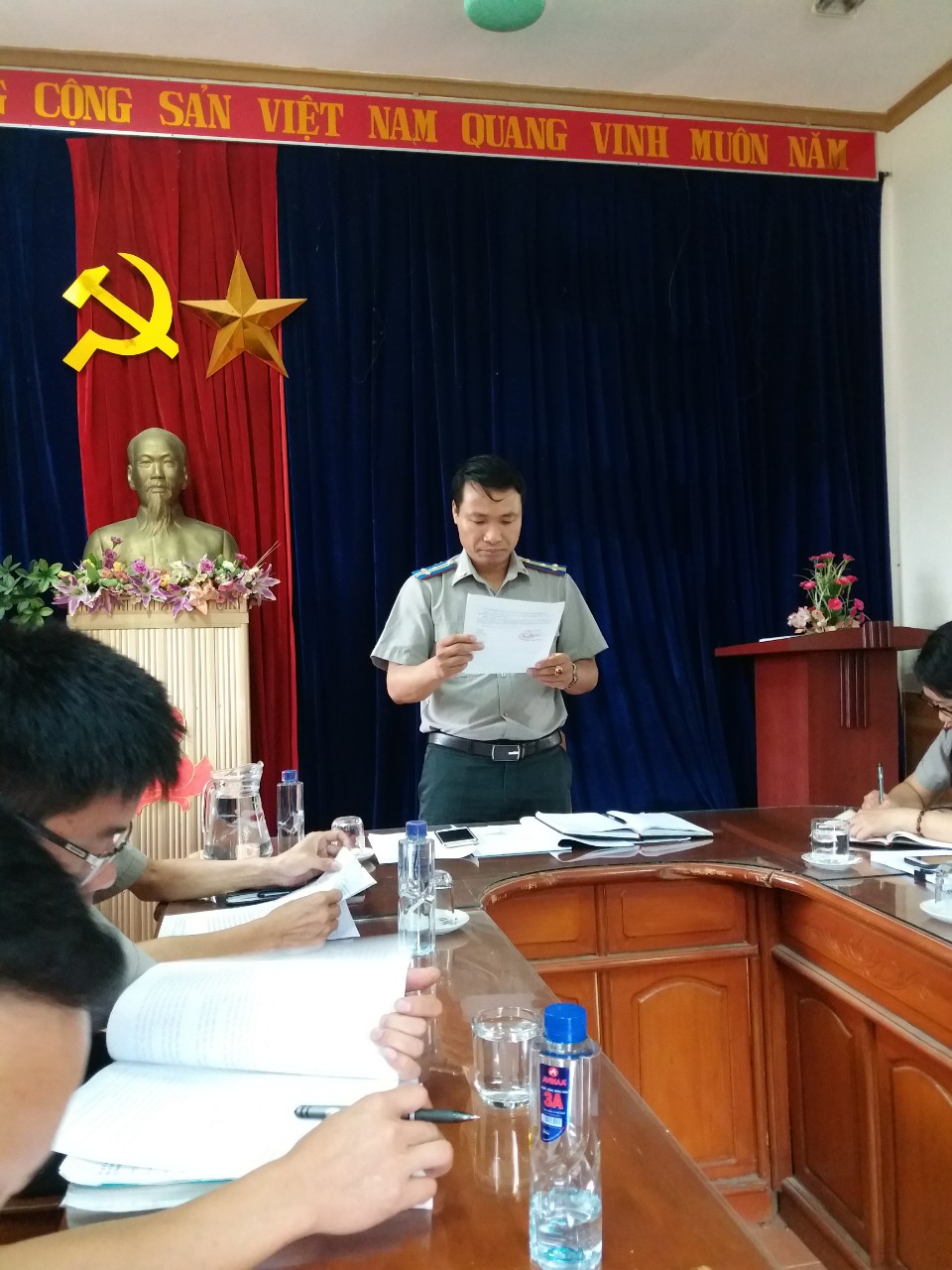 Công bố Quyết định kiểm tra công tác thi hành án dân sự, hành chính  tại Chi cục THADS huyện Mường Tè