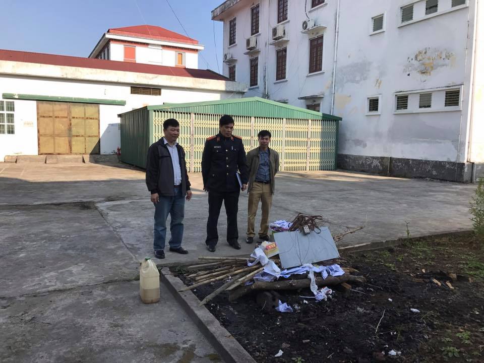 Cục Thi hành án dân sự tỉnh Lai Châu đã tổ chức tiêu hủy vật chứng, tài sản đợt V năm 2018