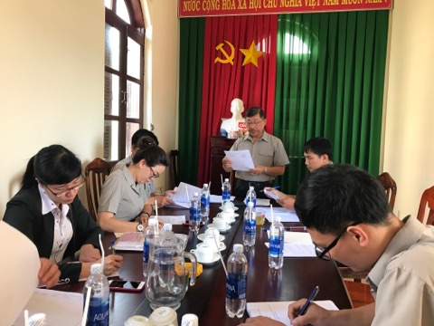 Cục THADS tỉnh Kiểm tra công tác thi hành án dân sự, thi hành án hành chính tại huyện Đam Rông, tỉnh Lâm Đồng.