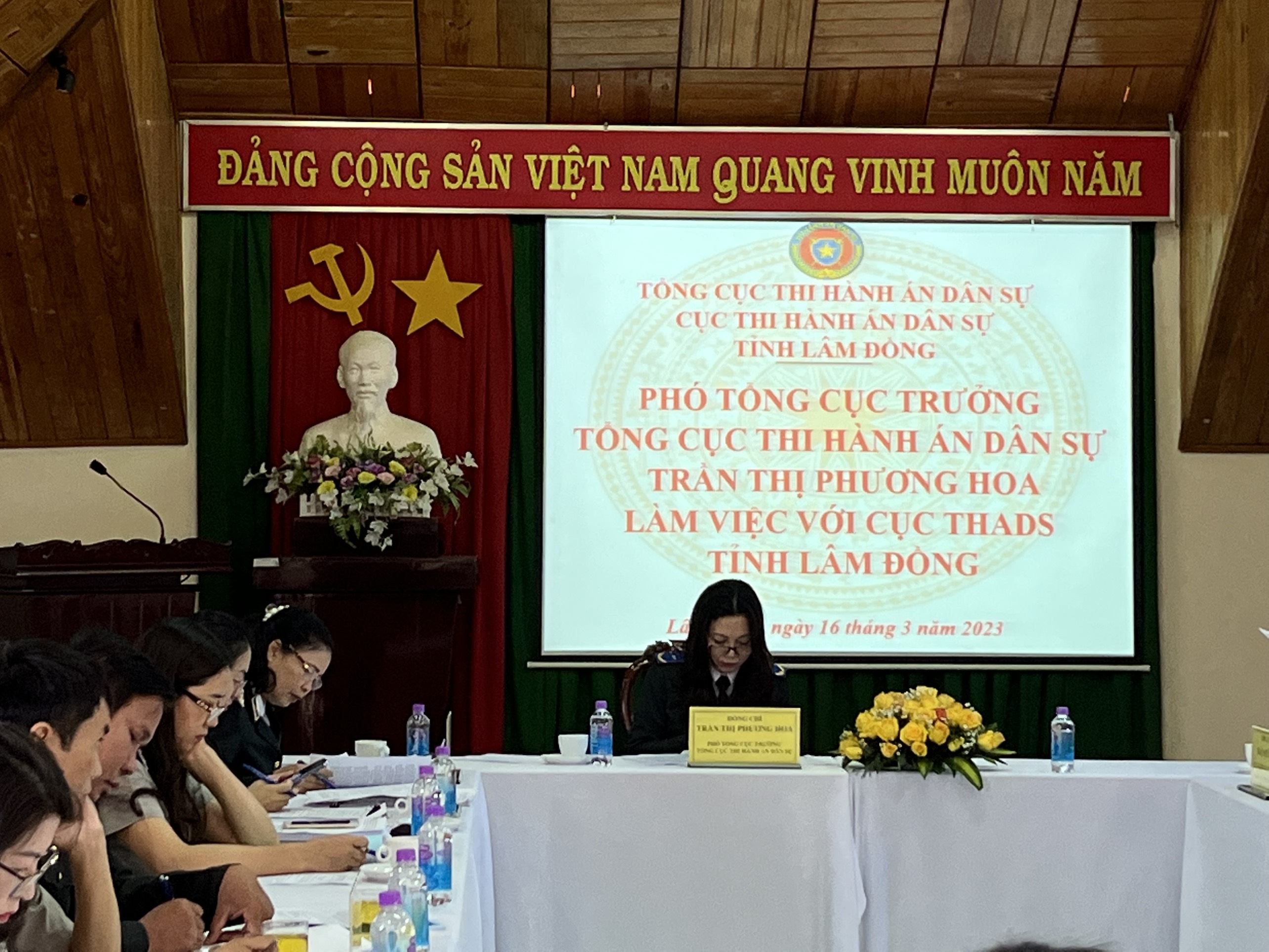 Tổng cục Thi hành án dân sự đôn đốc việc thực hiện chỉ tiêu, nhiệm vụ về thi hành án dân sự được giao năm 2023 tại tỉnh Lâm Đồng