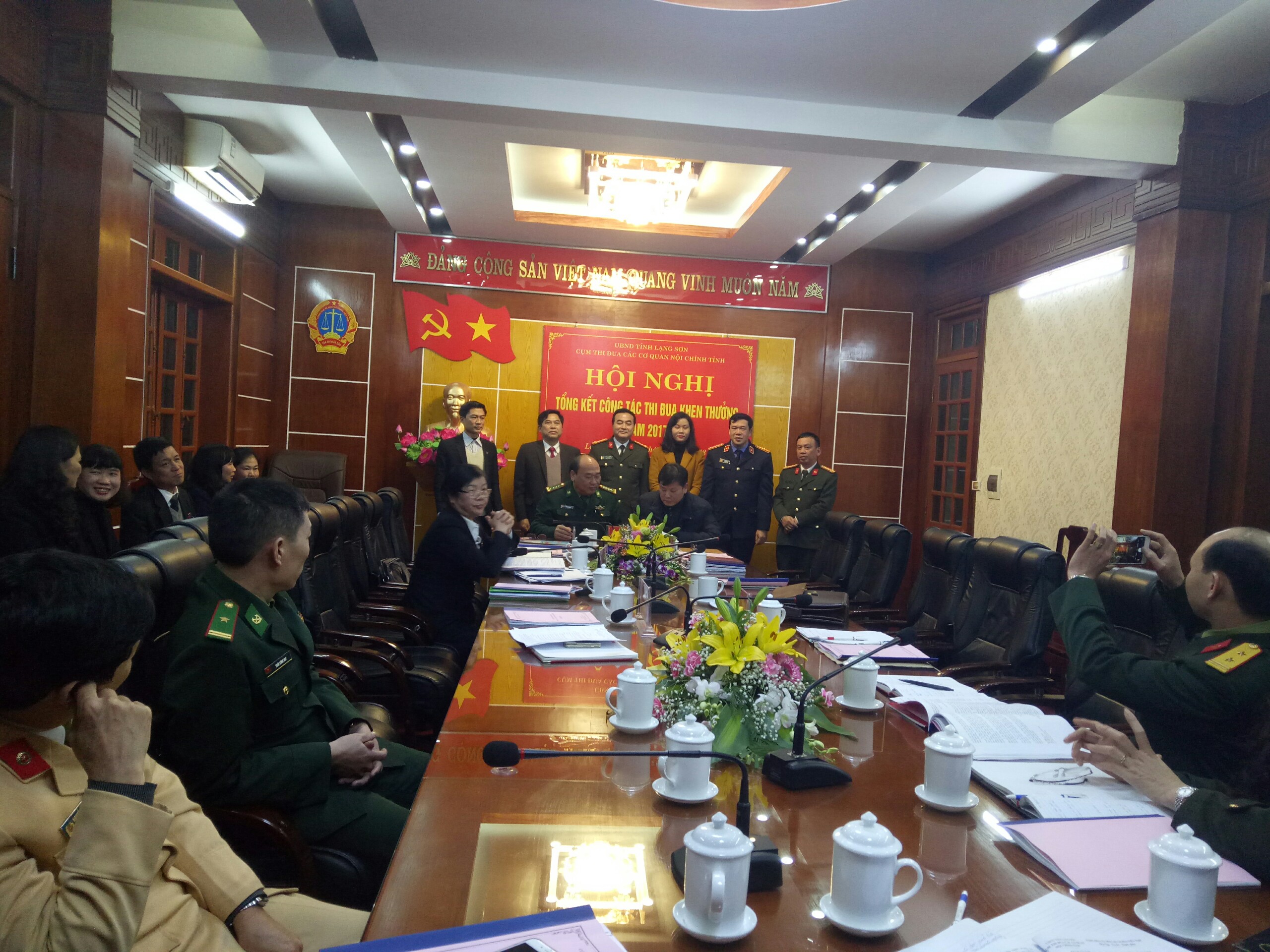 Cụm thi đua các Cơ quan Nội chính tỉnh Lang Sơn tổng kết công tác thi đua khen thưởng năm 2017