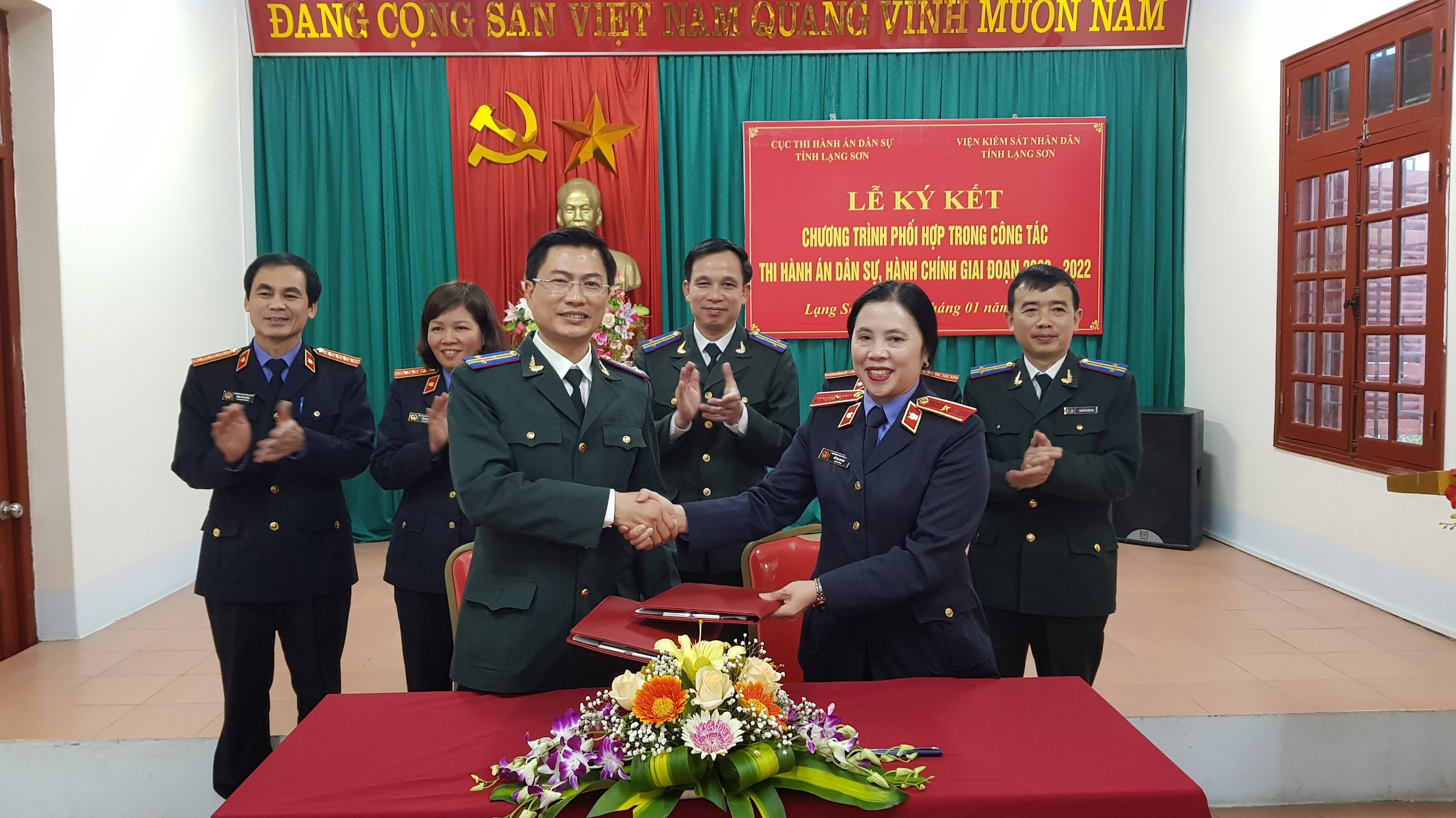 Cục Thi hành án dân sự và Viện kiểm sát nhân dân tỉnh Lạng Sơn tổ chức ký kết chương trình phối hợp trong công tác Thi hành án dân sự, hành chính giai đoạn 2020 – 2022