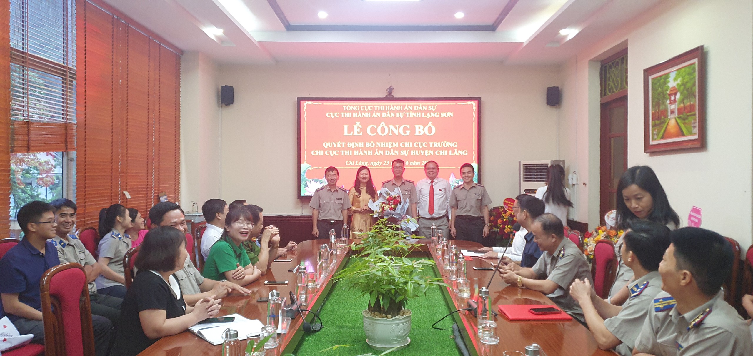Lễ công bố quyết định bổ nhiệm Chi cục trưởng Chi cục THADS huyện Chi Lăng, tỉnh Lạng Sơn