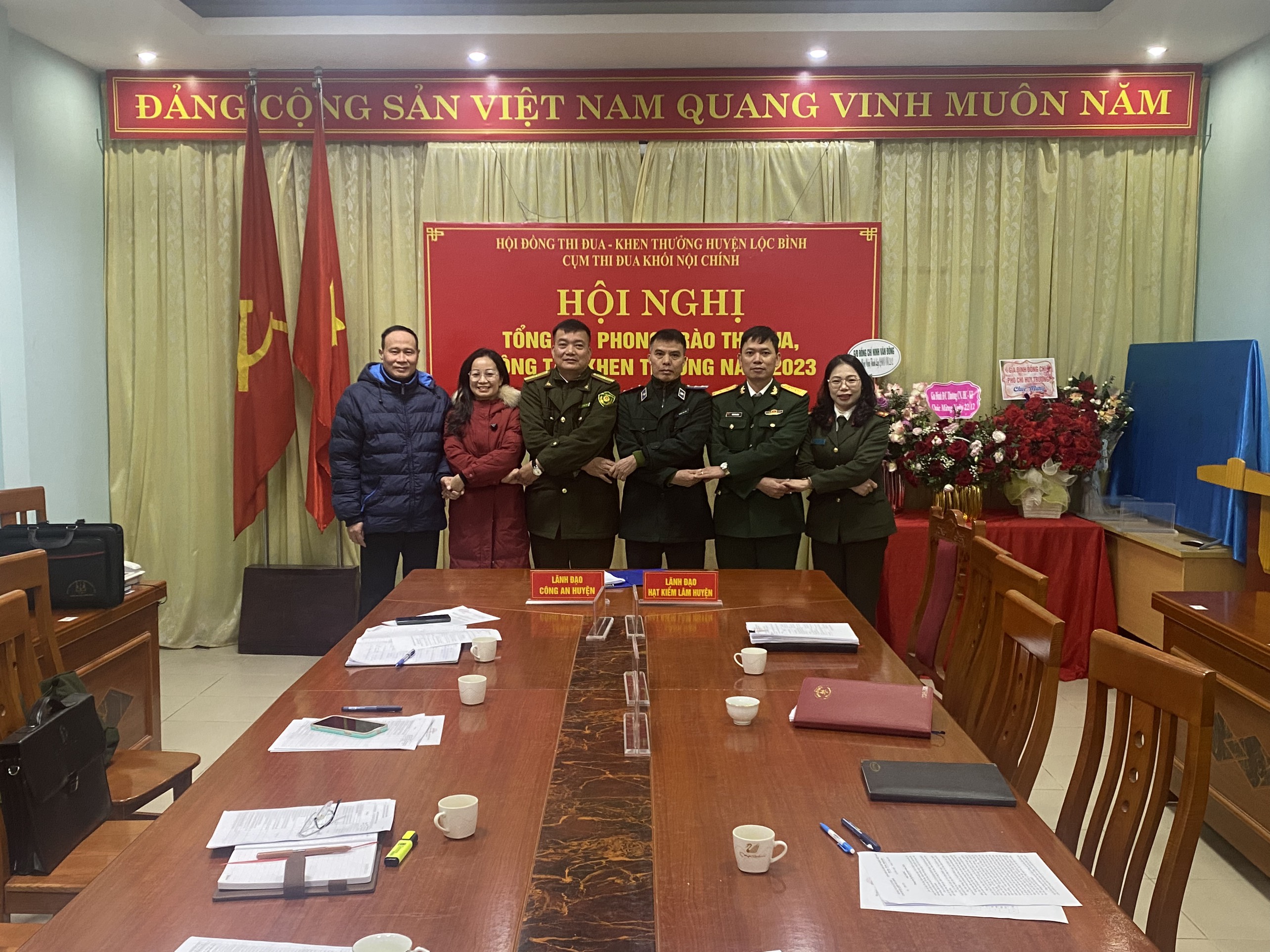 Hội nghị tổng kết phong trào thi đua, công tác khen thưởng Cụm thi đua Khối nội chính huyện Lộc Bình 2023