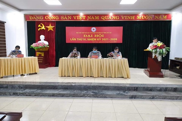 Hội Chữ Thập đỏ Cục Thi hành án dân sự tỉnh Lào Cai tổ chức đại hội lần thứ IV, nhiệm kỳ 2021 - 2026