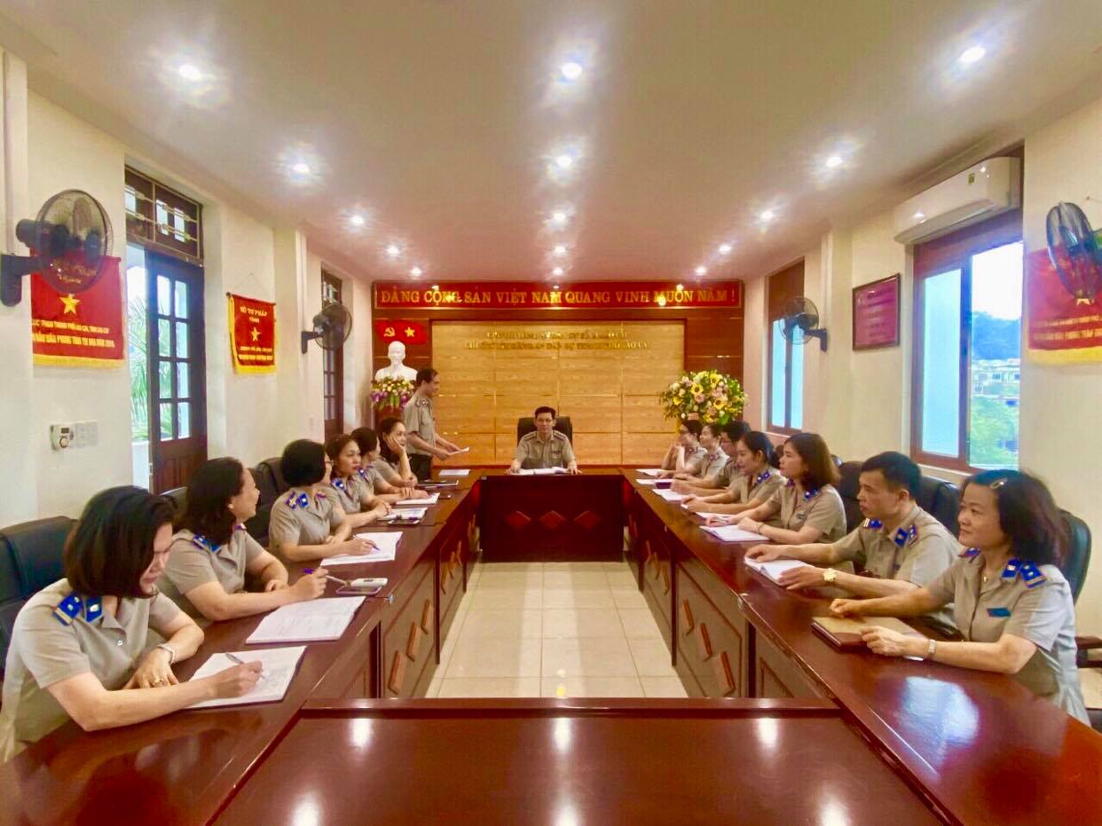 Chi cục Thi hành án dân sự thành phố Lào Cai  sơ kết công tác 6 tháng đầu năm 2021