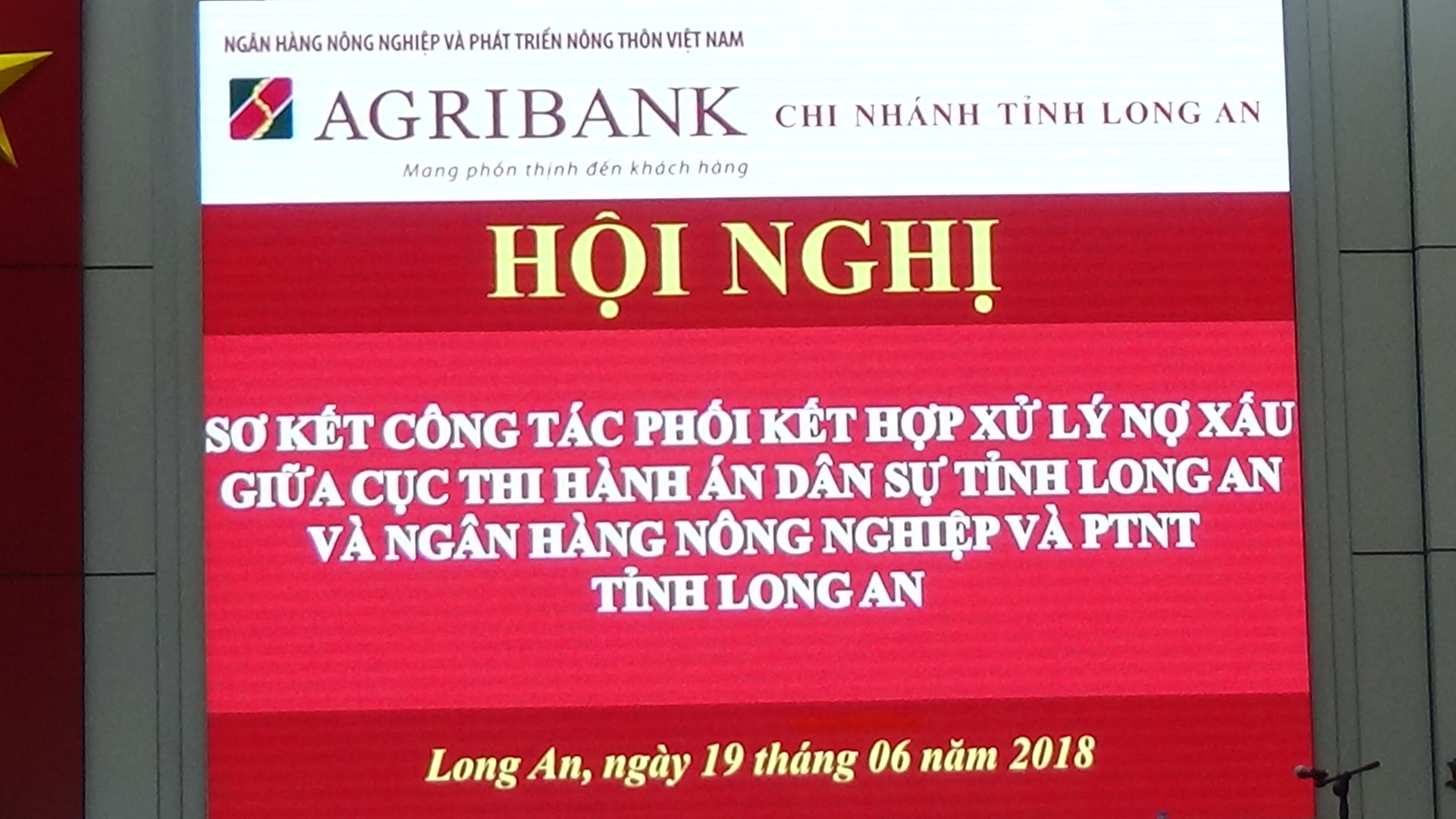 Cục THADS tỉnh Long An họp giao ban với Ngân hàng Nông nghiệp và Phát triển Nông thôn Việt Nam chi nhánh Long An