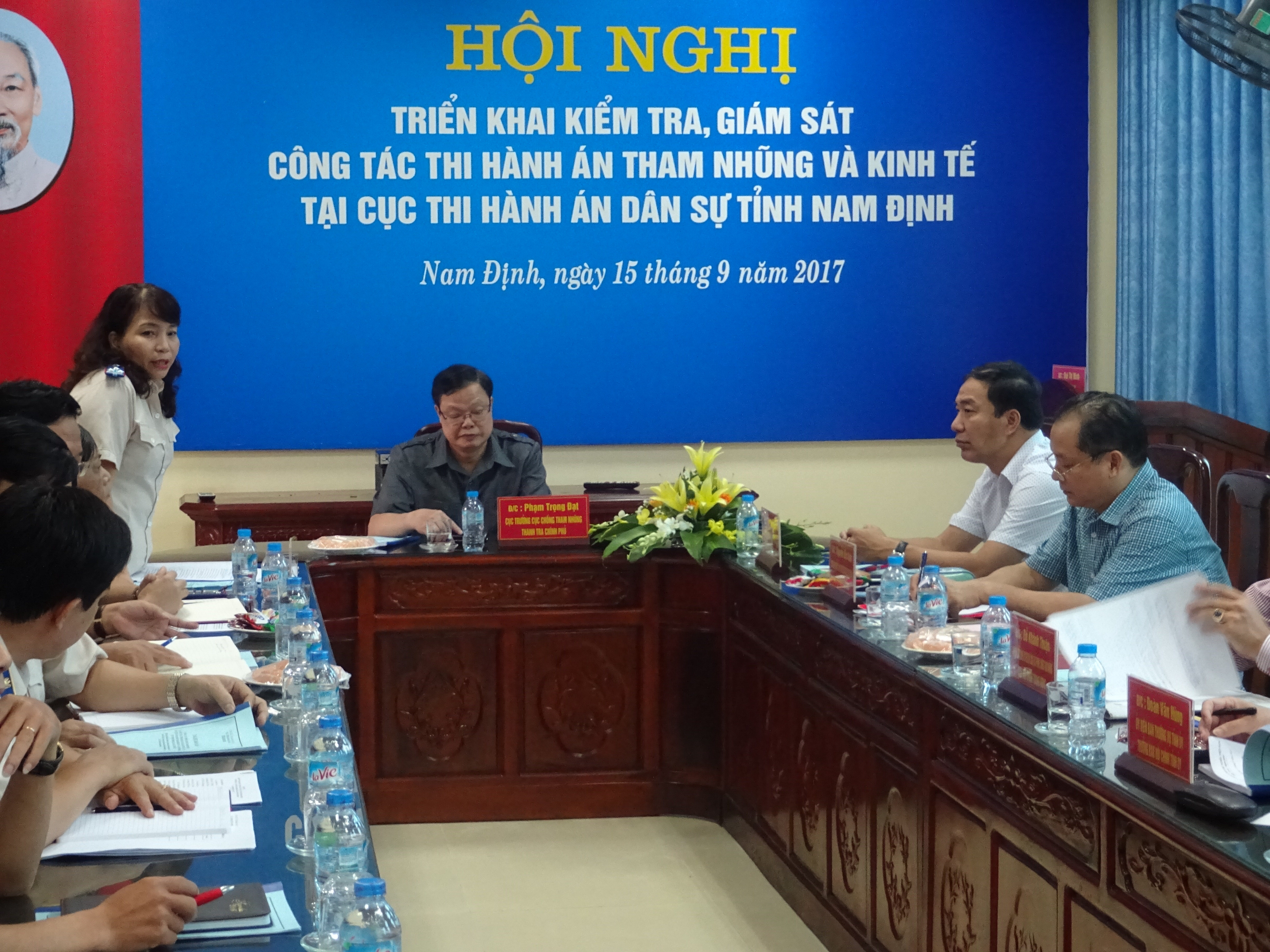 Ban Chỉ đạo Trung ương về phòng, chống tham nhũng làm việc tại Cục Thi hành án dân sự tỉnh Nam Định